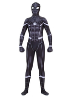 Spiderman Homecoming Cosplay Overall Schwarz Lycra Spandex Marvel Comics Kostüm