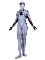 Spiderman The Future Foundation Kostüm Weiß Lycra Spandex Polyesterfaser Marvel Comics Cosplay Jumpsuit