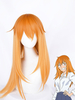 Spielen Sie nicht mit mir Fräulein Nagatoro Maki Gamou Cosplay Perücken Orange Hitzebeständige Faser Lange gerade Cosplay Perücken