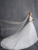 Spitze Brautkleider Elfenbein Liebsten Applique Prinzessin Brautkleid mit Schleppe
