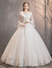 Spitze Brautkleider Elfenbein Weg Von Der Schulter Spitze Applique Prinzessin Brautkleid