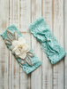 Spitze Hochzeit Strumpfband Mint Grün Strass Perle Perlen Braut Strumpfband mit Blume