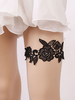 Spitze Hochzeit Strumpfband Schwarz Braut Dessous Zubehör