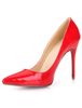 Spitze Pumps mit Stilettos in Rot