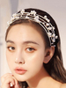 Splitterhochzeit Kopfschmuck Ohrringe Headwear Perle Metall Haarschmuck für Braut