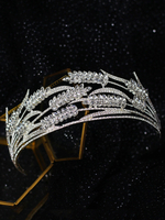 Splitterhochzeitskopfhaare Headwear Strass Metall Haarschmuck für Braut