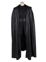 Star Wars Cosplay Star Wars: Der Aufstieg des Skywalkers Kylo Ren Schwarzes Outfit Umhang Kunstleder Cosplay Kostüm Deluxe Edition