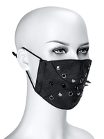 Steampunk Gesichtsschutz Nieten PU Leder Schwarz Gothic Lolita Zubehör