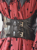 Steampunk Lolita Korsett Gürtel Black Buckle Leather Wide Belt