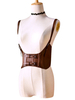 Steampunk Lolita Korsett Metallic Schnalle Braun Lolita Bustier