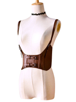 Steampunk Lolita Korsett Metallic Schnalle Braun Lolita Bustier