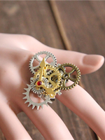 Steampunk Lolita Ringe Bronze Metallic Lolita Ringe