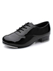 Stepptanz Schuhe für Stepptanz und Erwachsenen mit Blockabsatz 3.5cm im casualen Stil und rundem Vorderteil Unisex und Schnüren