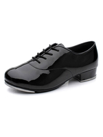 Stepptanz Schuhe für Stepptanz und Erwachsenen mit Blockabsatz 3.5cm im casualen Stil und rundem Vorderteil Unisex und Schnüren