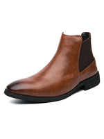 Stiefel für Herren Modern Pointed Toe PU-Leder