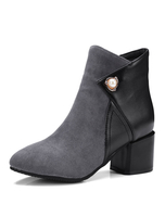 Stiefeletten aus im schicken & modischen Style mit Perlen für Alltag mit Farbblock