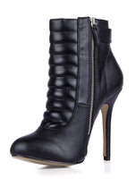 Stiefeletten mit Stilettos in Schwarz