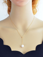 Stilvolle Halskette für Damen Halskette für Party mit Perlen im schicken & modischen Style Metall für Damen