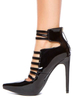 Stilvolle High Heels aus Lack-PU Reißverschluss für Abend Plusgröße 10cm mit Stilettos für Damen