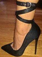 Stilvolle2020 High Heels aus für Straßen-Style Pumps in Schwarz für Damen