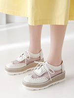 Stilvolles Oxfords Chic Round Toe PU-Leder