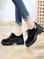 Stilvolles Oxfords Chic Round Toe PU-Leder