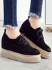 Stilvolles Oxfords Chic Round Toe Wildleder