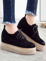 Stilvolles Oxfords Chic Round Toe Wildleder