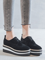 Stilvolles Oxfords Chic Round Toe Wildleder