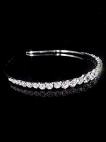 Stirnband Hochzeit Headpiece Silber Strass Braut Haarschmuck