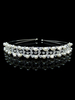 Stirnband Silber Hochzeit Kopfschmuck Perle Strass Braut Haarschmuck