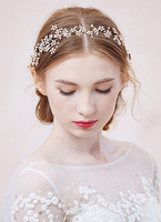 Strass Blume Haarreif Braut Hochzeit Kopfbedeckungen Tiara (35 Cm X 5 Cm)