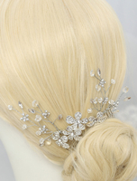 Strass Braut Kopfschmuck Silberhochzeit Kopfbedeckungen