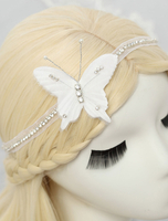 Strass Hochzeit Stirnband Schmetterling Form Braut Haarband