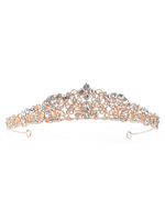 Strass Kopfschmuck Hochzeit Tiara Metall Haarschmuck für die Braut