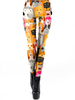 Stretchy Leggings 3D Print Hund Frauen Leggings