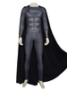 Superman Man Of Steel Cosplay-Kostüm Komplettes Set Tiefgrauer Overall Schwarzer Umhang 2-teiliges Set DC Movie Cosplay-Kostüme
