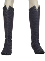 Superman Man Of Steel Cosplay-Schuhe Schwarze Polyester-Stiefel DC Movie Cosplay-Stiefel