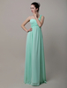 Sweatheart einer Schulter bodenlangen Chiffon Brismaid Kleid