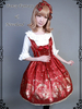 Sweet Bögen normale Taille Baumwolle Lolita Jumper Skirt