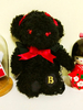 Sweet Lolita Backpack Bow bestickter Plüsch 2-Wege-Lolita-Beutel