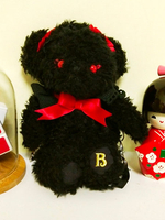 Sweet Lolita Backpack Bow bestickter Plüsch 2-Wege-Lolita-Beutel