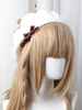 Sweet Lolita Barett Bow Pom Pom Wolle Lolita Hut