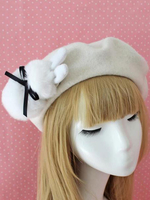 Sweet Lolita Barettbogen Kunstpelz Hase Wolle Lolita Hut