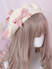Sweet Lolita Barettbogen Lolita Hut aus Wolle mit Blumenmuster