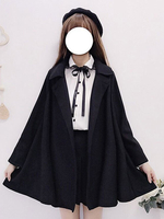 Sweet Lolita Cape Coats Schwarzer Mantel Lolita Outwears