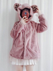 Sweet Lolita Coat Bär Ohr Kapuzenpulli Pink Lolita Wintermantel