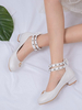 Sweet Lolita Footwear Bows Metalldetails Leder Puppy Heel Lolita Pumps
