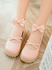 Sweet Lolita Footwear Bows Runde Zehen Criss Cross Lolita Schuhe