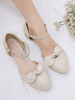Sweet Lolita Footwear Rosa Schleifen Round Toe Leder Lolita Pumps